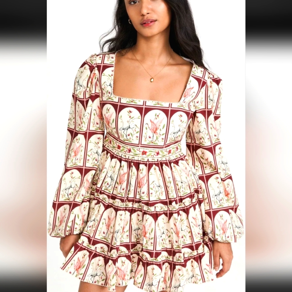 Agua by Agua Bendita Avena Garza Mini Dress NWT Size L